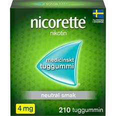 Nicorette 4mg tuggummi medicinskt tuggummi 4mg 200 st Tuggummi