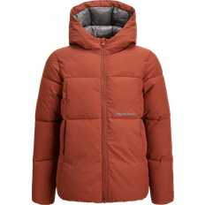 Dunjakker på salg Jack & Jones Junior Puffer Jacket - Red/Brandy Brown