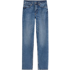 H&M Slim Straight High Jeans - Denim Blue