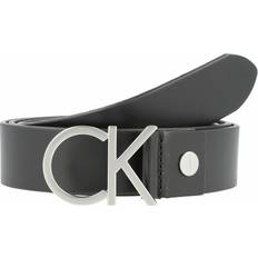 Calvin Klein Women Belts Calvin Klein CK Logo Belt Leather - Black