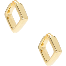 Loren Stewart Rhombus Hoop Earrings - Gold