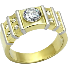 Alamode Jewelry Ring - Gold/Silver/Transparent