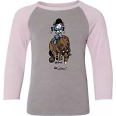 Lettia Kid's Thelwell 3/4 Tee Shirt - Heather/Lilac