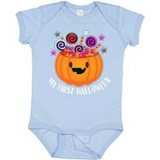 Bodysuits Inktastic My First Halloween Baby Bodysuit - Pumpkin/Candy