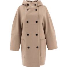 Max Mara Donna Cappotti Max Mara Double-Breasted Coat - Beige