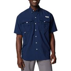 Nylon Camisas Columbia PFG Bahama II Short Sleeve Shirt - Blue