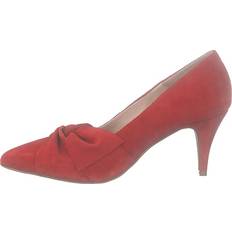 44 Pumps Bianco Zita Suede Bow Pump 441 - Red