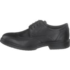 Ecco Oxford ecco Lisbon Black Flade Shoes - Black