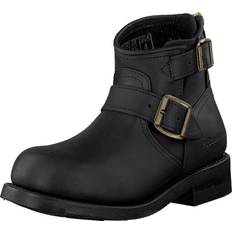 Dame - Messing Sko Primeboots Engineer Zip Low Black Brass Boots