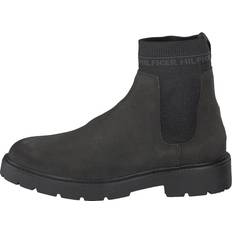 Tommy Hilfiger Saappaat Tommy Hilfiger Suede Cleated Chelsea Magnet - Musta