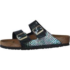 Birkenstock Arizona Regular Shiny Snake Multi Sandaler - Brun/Sort