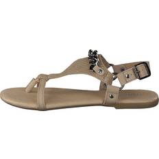 Bianco Sandaler Bianco Triangle Chain Sandal Sand - Beige/Brown