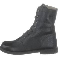Angulus Lace Up Boot With Zipper - Wid Black