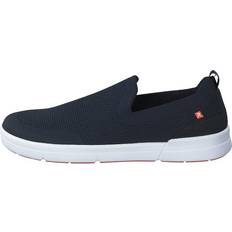 Blu - Uomo Oxford Rieker Flade Sko Slip-On - Blå