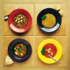 Silver Posters Posterazzi Four Dishes of Different Food 24 x 24 - Large Poster