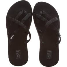 Teva Olowahu Black Flip Flops - Black