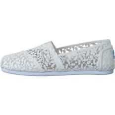 42 - Blanc Oxford Toms Seasonal Classics White Lace Leaves - Female