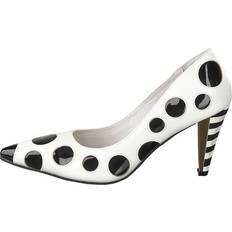 Vita Pumps Lola Ramona White/Black Dots Skor - Vit