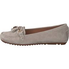 Ante - Mujer Mocasines Novita Parma Grey Flade Loafers - Brun