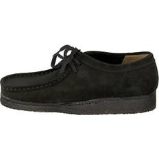 Clarks Sejlersko Clarks Wallabee Black Suede Slip-On Shoes