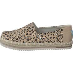 Plateauzool - Vrouw Ballerina's Toms Platform Rope Alprg Slip-On Shoenen - Bruin/Beige