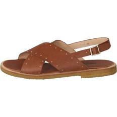 Angulus Sandal With Studs Tan - Brun