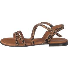 Billi Bi Tofflor & Sandaler Billi Bi Leopardo Suede Sandals - Brown