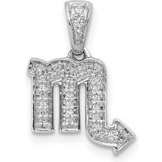 Bagatela 14K White Gold Diamond Scorpio Zodiac Pendant