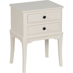 BigBuy Home Nightstand White Bedside Table 43x33cm