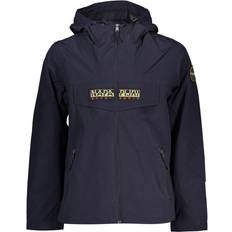 Napapijri Men Jackets Napapijri Waterproof Hooded Sports Jacket - Blue