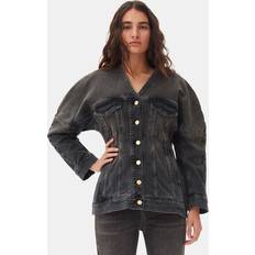 Denim Blazers Ganni Denim Blazer - Washed Black