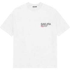 Jack & Jones Oversized T-Shirt with Cherry Blossom Back Print White