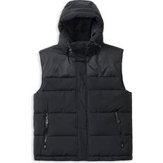 Noize Luca Puffer Hooded Vest - Black