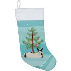 White Stockings Caroline's Treasures California White Rabbit Christmas Stocking