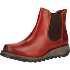 Mikrokuitu Chelsea-saappaat Fly London Chelsea Boots - Salv Red