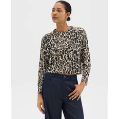 Knitted Sweaters - Leopard Jumpers Theory Wool Sweater