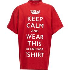 Balenciaga T-shirts Balenciaga Keep Calm T Shirt - Red