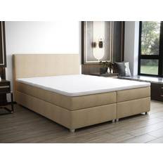 Lits et Matelas Ysmée Boxspringbett 160 x 200 cm - Beige Bettrahmen