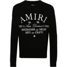 Amiri Brand-embellished Crewneck Cotton Jersey T-shirt - Black