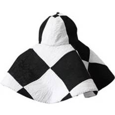 Dolce & Gabbana Women Hats Dolce & Gabbana Checkered Wide Brim Sun Hat Black/White