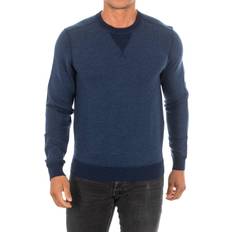 Hackett London Men Clothing Hackett London Long-Sleeved Round Neck Sweater HM701844 - Blue Wool