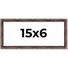 Canvas Photo Frames 15x6 Brown Picture 18.5 In. L x 18.5 In. W x 9.5 In. H Photo Frame