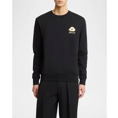 Balmain Herre Sweatere Balmain Kiss Print Sweatshirt - Black