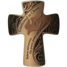 MDF Figurines Confirmation Cross With Dove 3.875 x 5 in Figurine