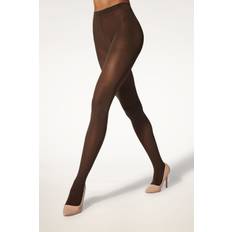 Wolford Undertøj Wolford Jacquard Tights 9952 Umber/Black