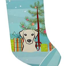 Yellow Stockings Caroline's Treasures Christmas Tree & Yellow Labrador Stocking