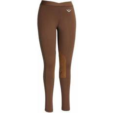 Rider Gear TuffRider Ladies Ventilated Schooling Tights Chocolate (Large)