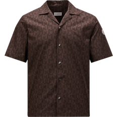 Moncler S Shirts Moncler Short Sleeve Shirt - Brown