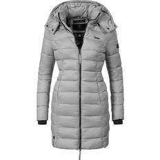 Marikoo Winterjacke Grau Basic Damen