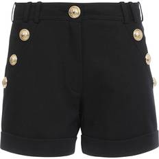 Balmain Woman Shorts Balmain Piqué-Weave Mini Shorts - Black